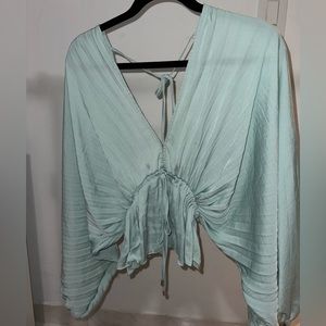 Free people Elouise blouse in sage, NWT